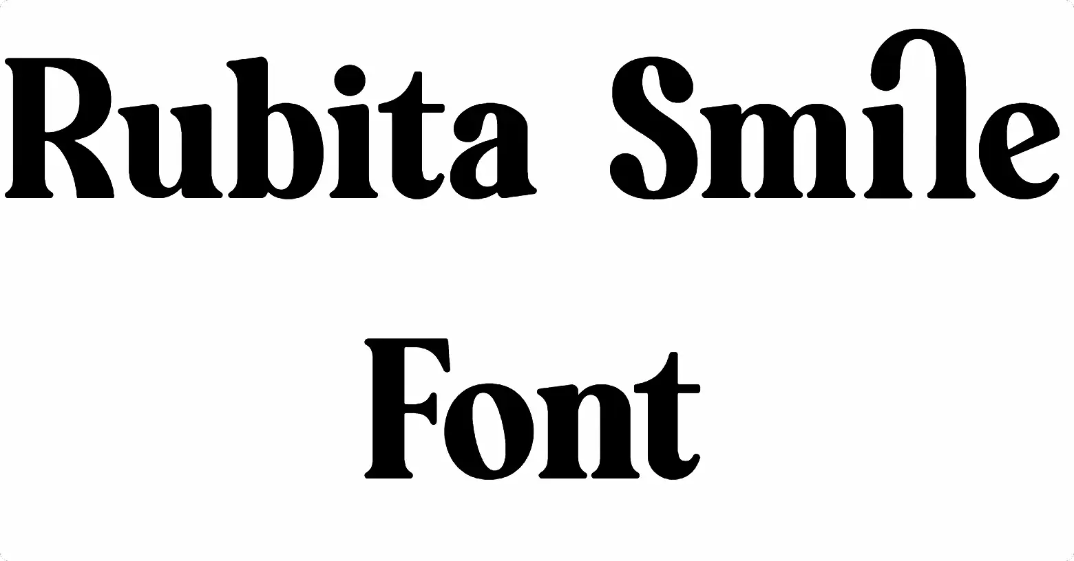 Rubita Smile Font