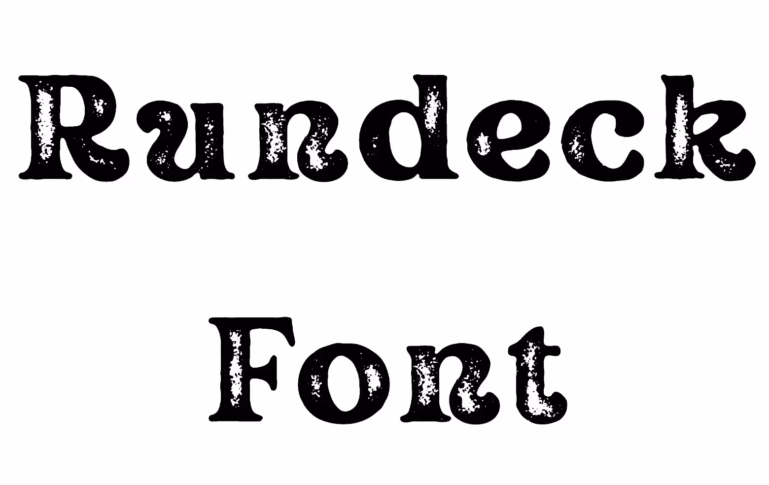 Rundeck Font Preview