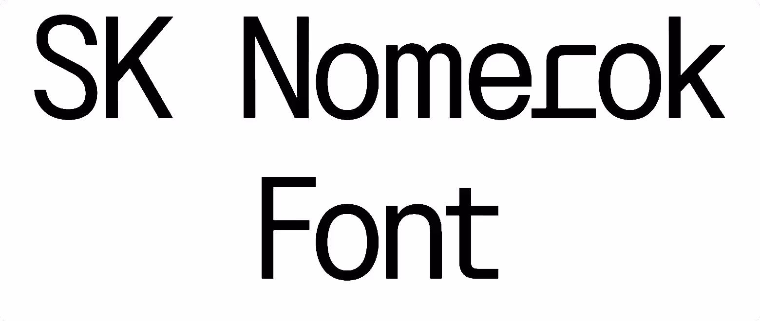 SK Nomerok Font