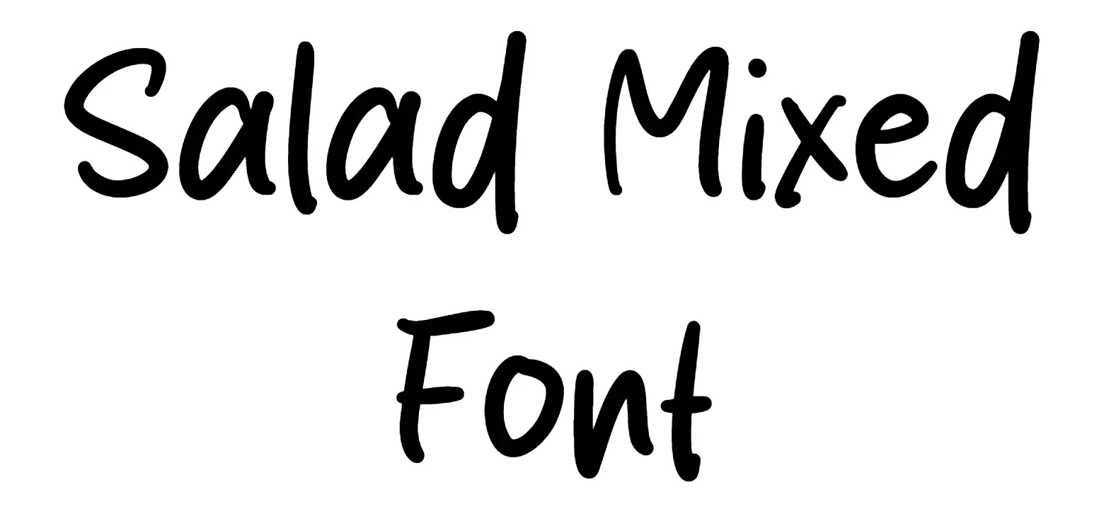 Salad Mixed Font
