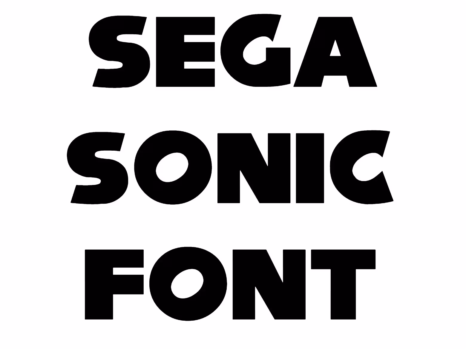 Sega Sonic Font