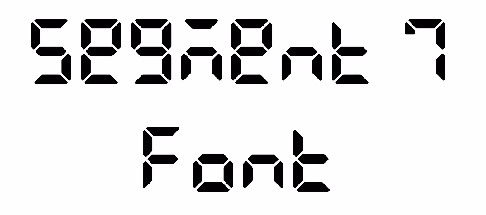 Segment 7 Font