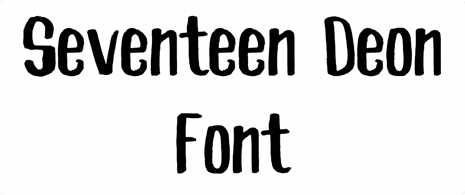 Seventeen Deon Font