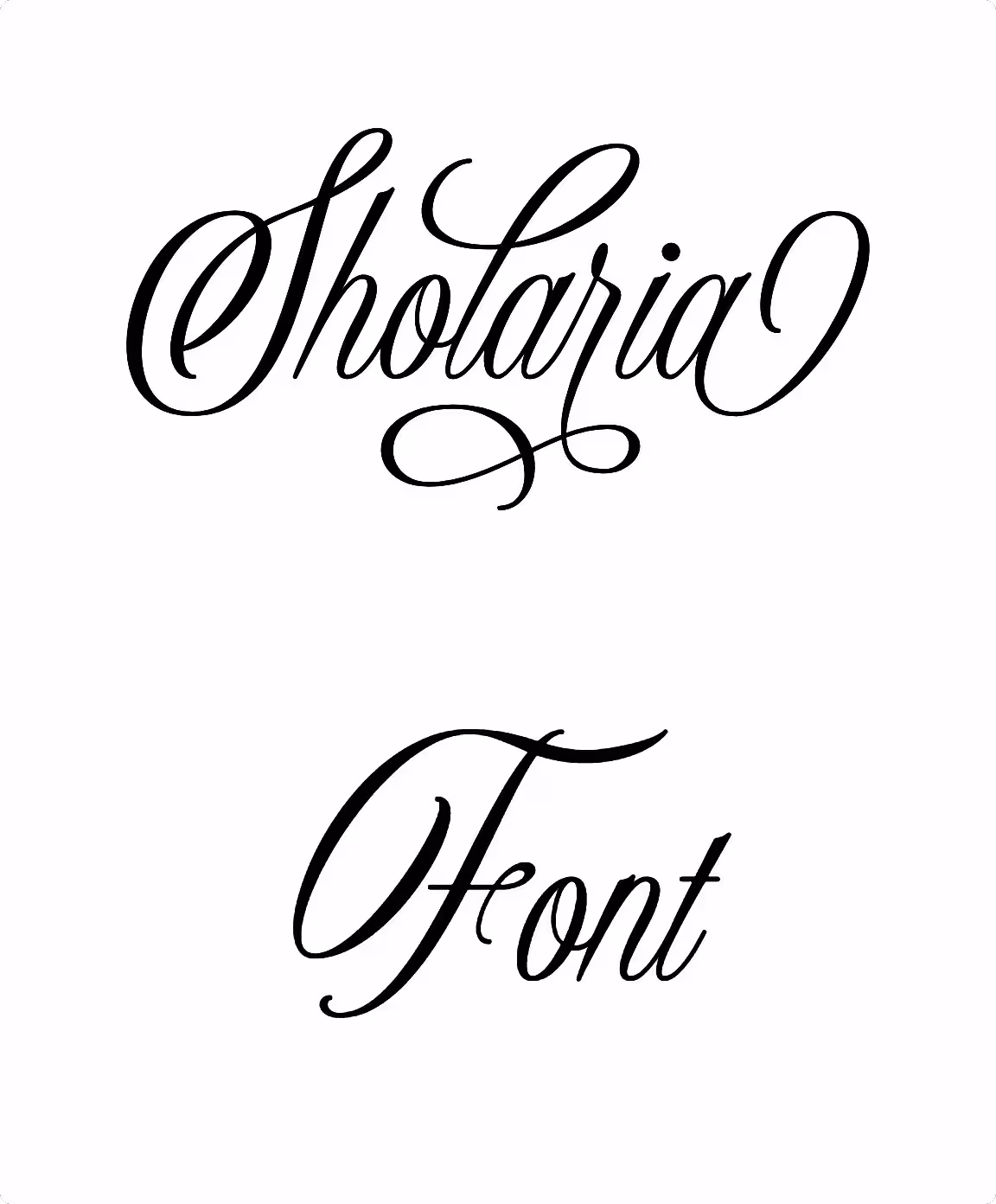 Sholaria Font