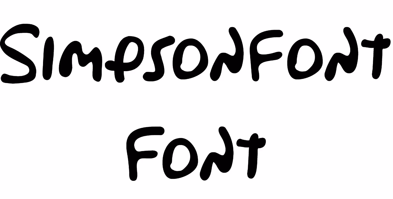 Simpsonfont Font