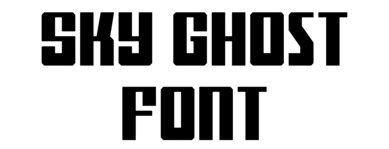 Sky Ghost Font