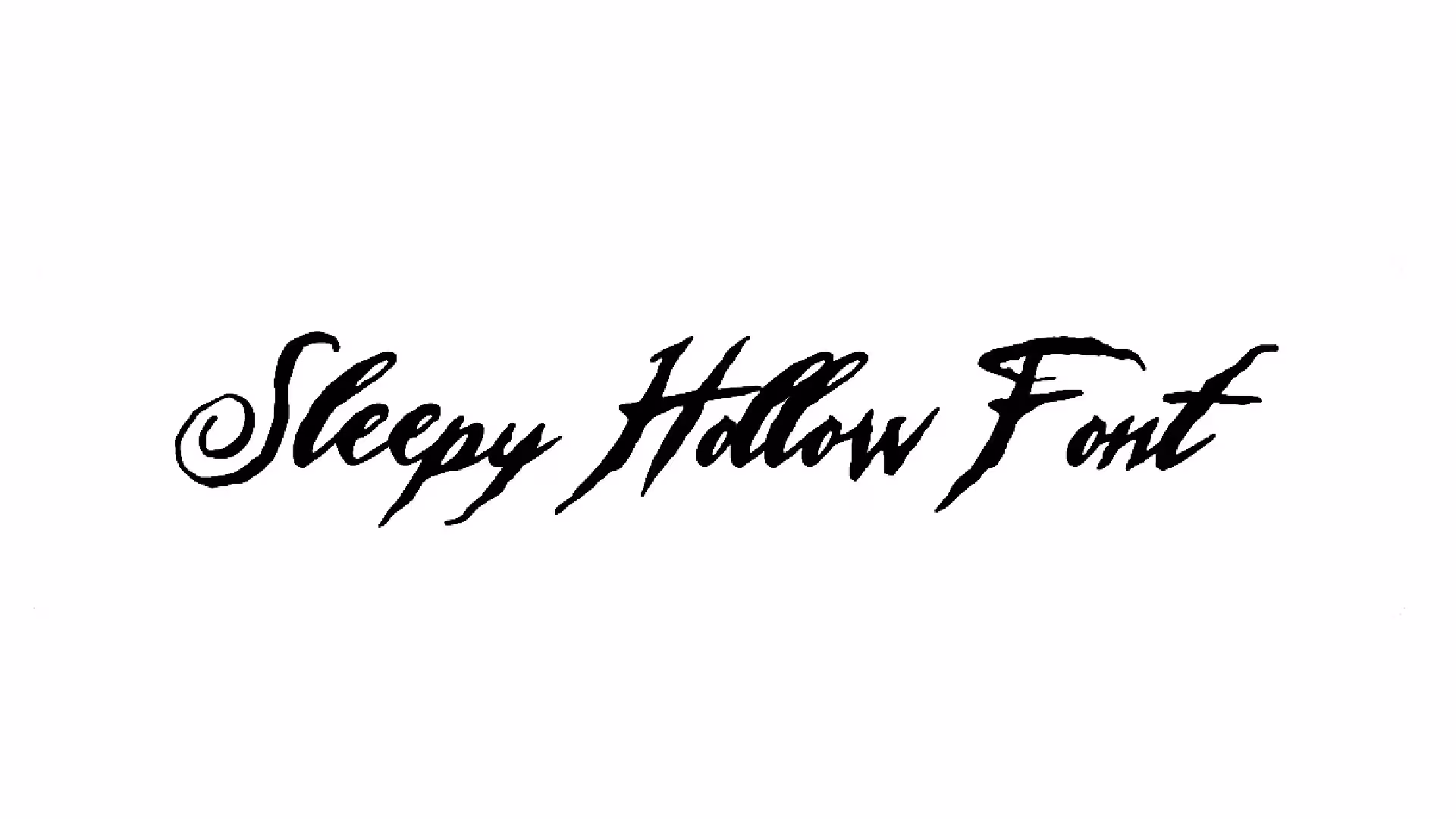 Sleepy Hollow Font