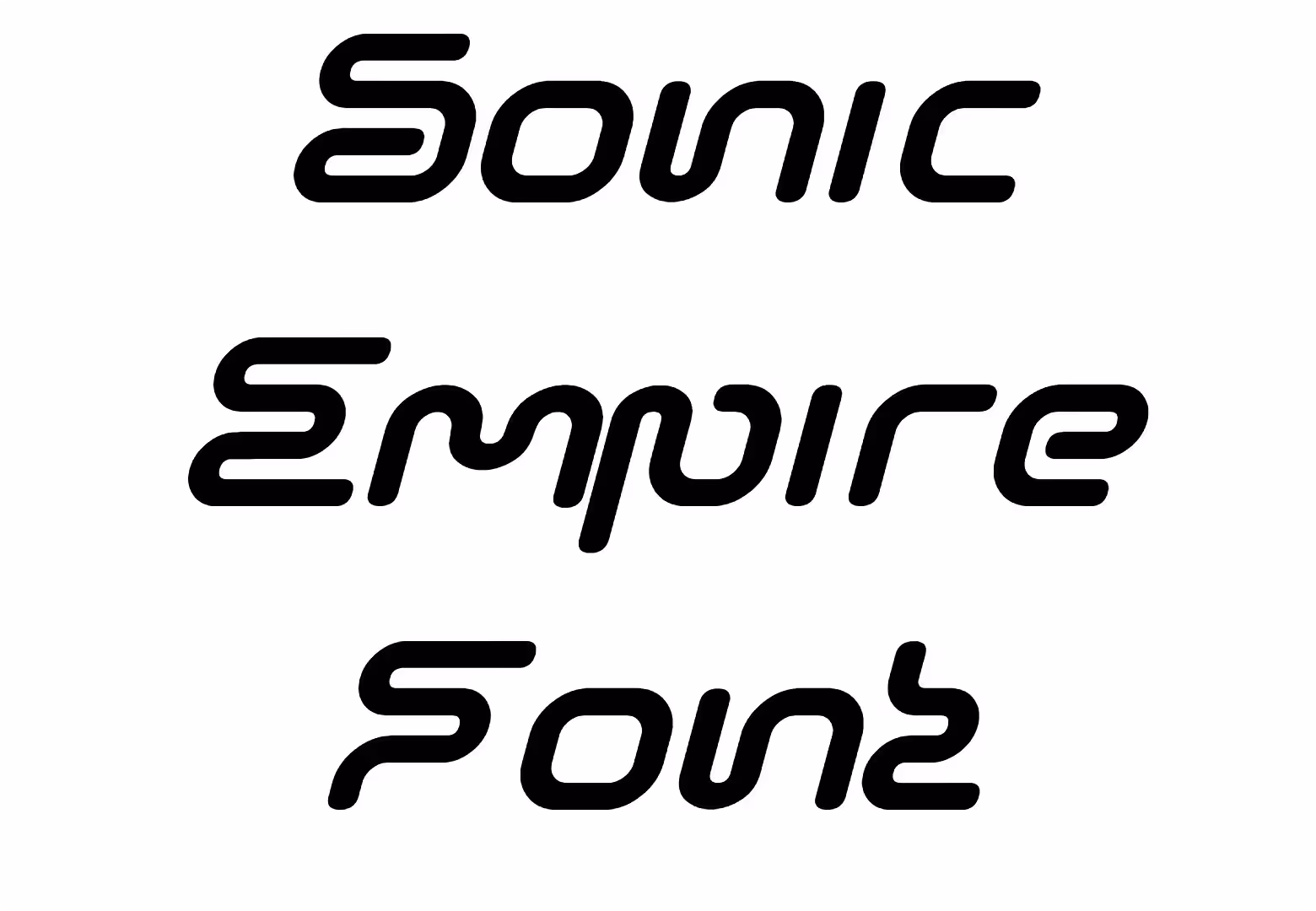 Sonic Empire Font