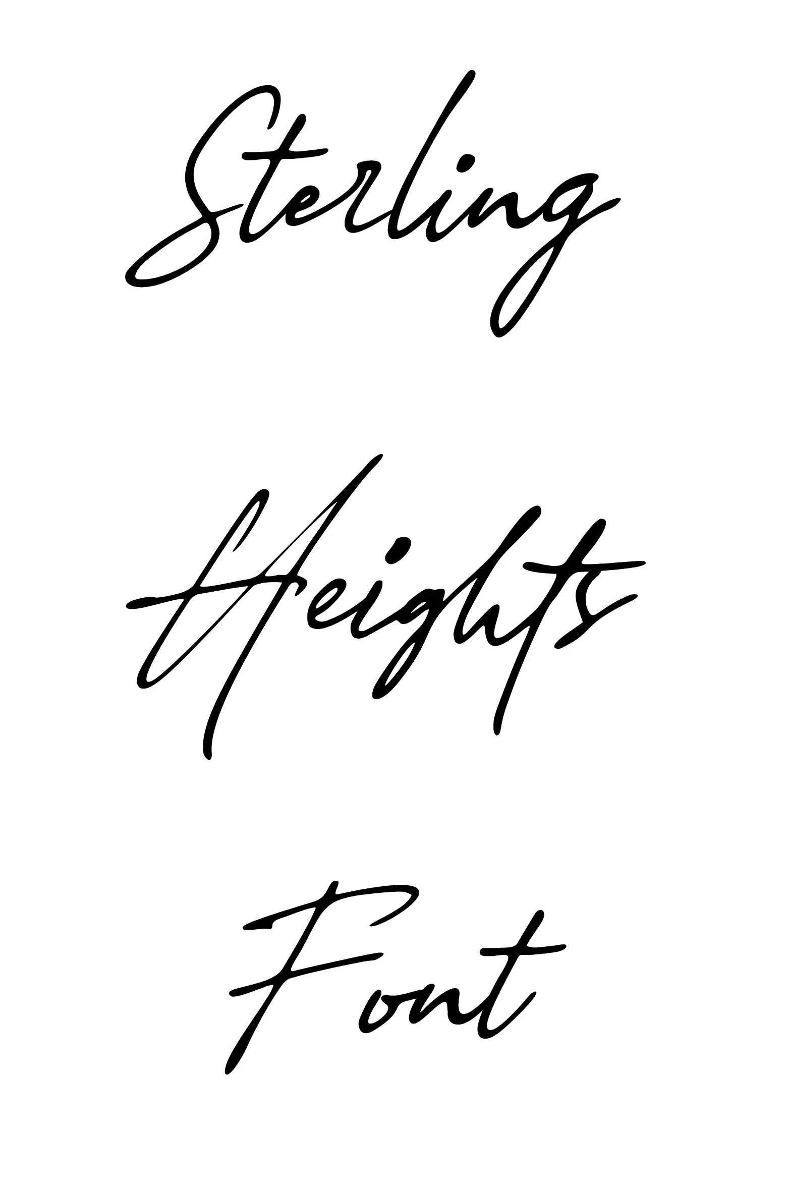 Sterling Heights Font