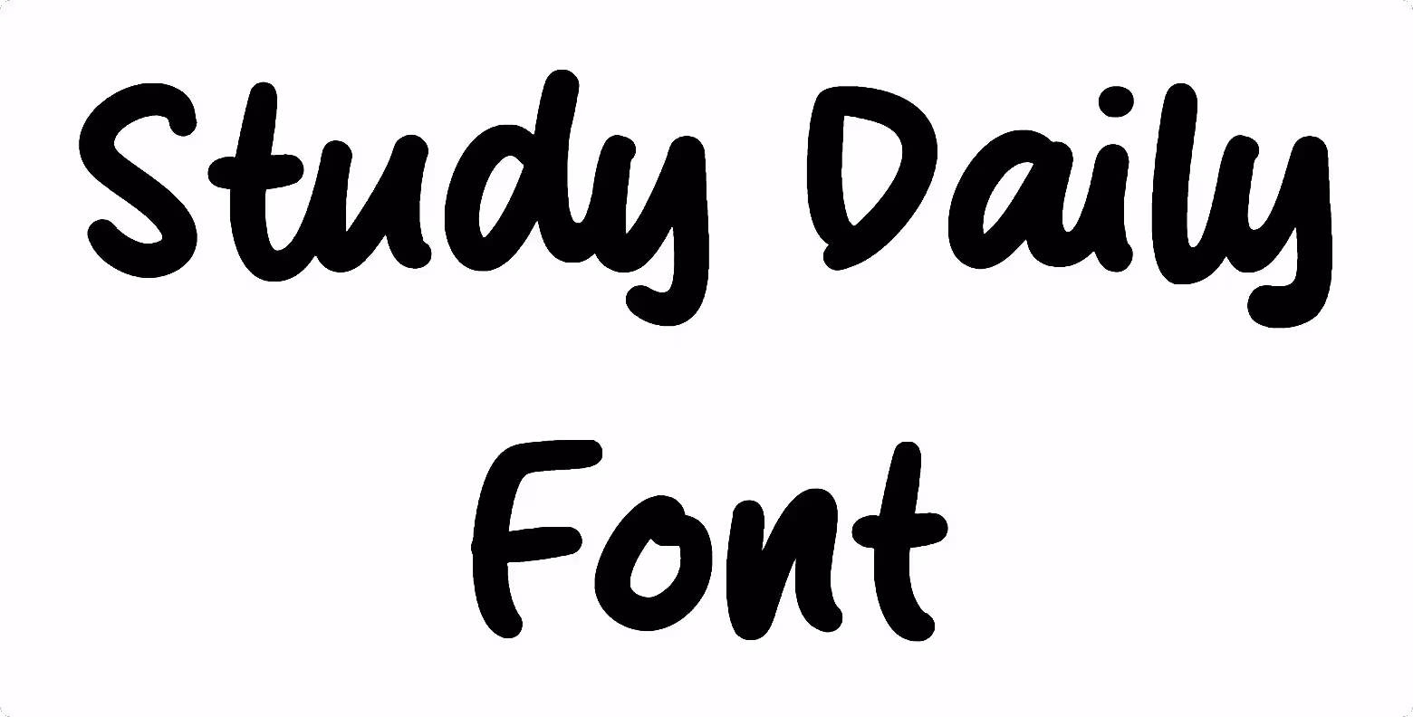 Study Daily Font