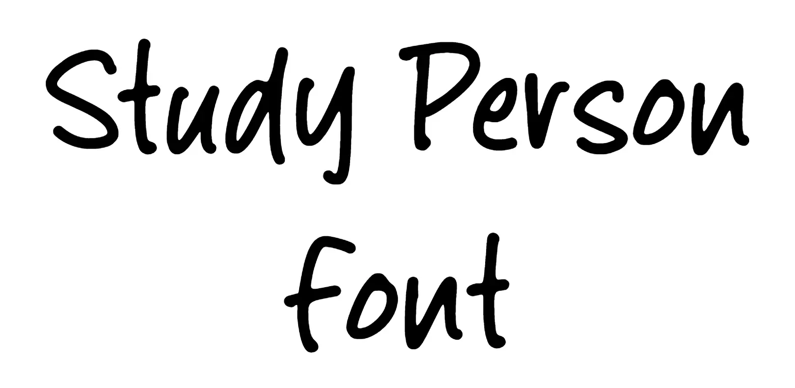 Study Person Font