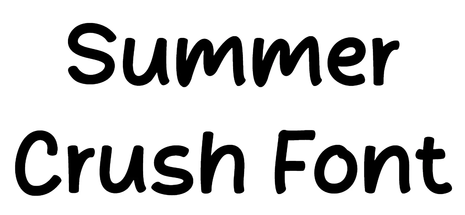 Summer Crush Font