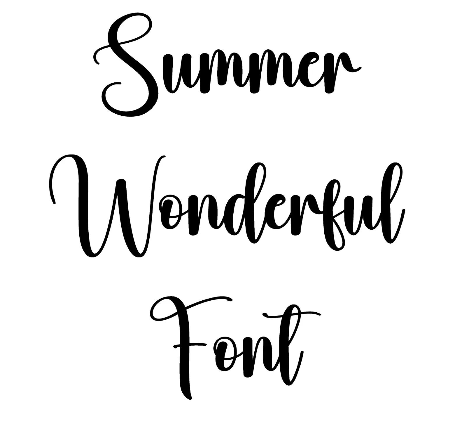 Summer Wonderful Font