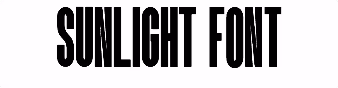 Sunlight Font