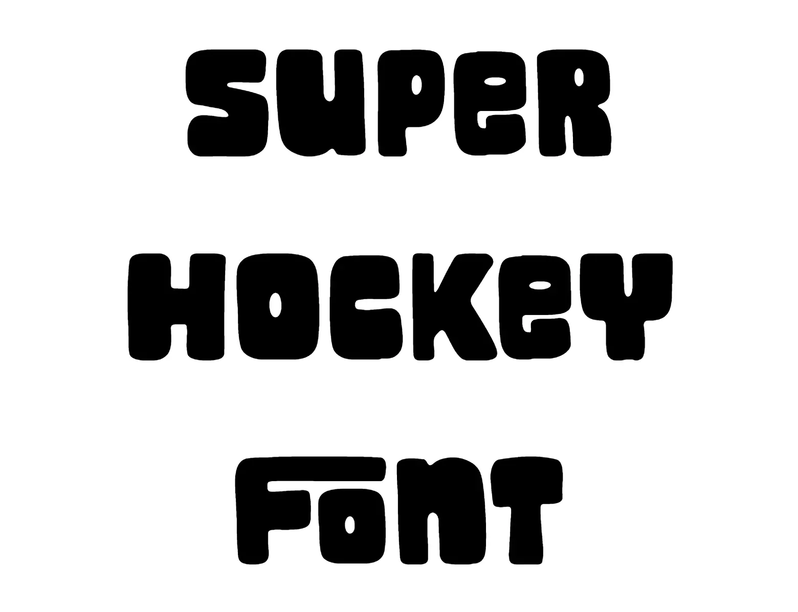 Super Hockey Font