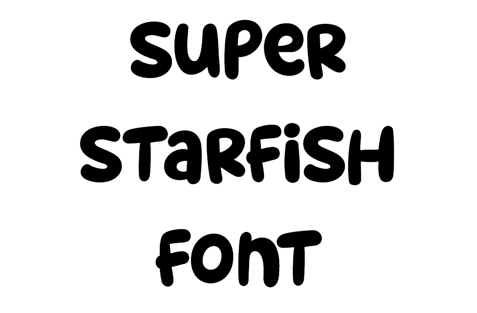 Super Starfish Font