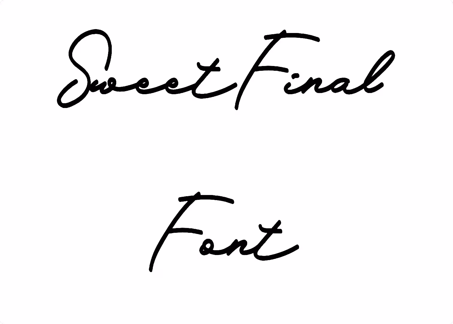Sweet Final Font