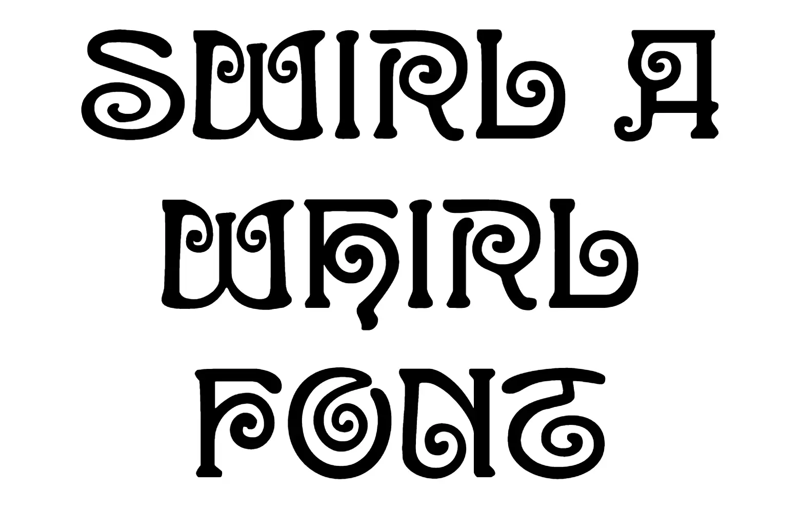 Swirl A Whirl Font