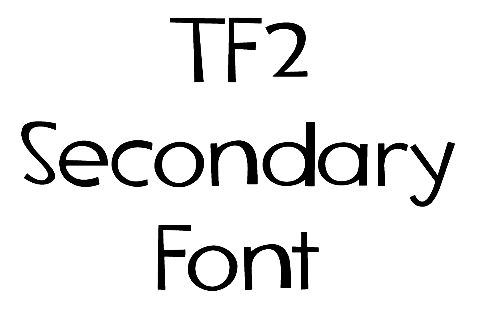 TF2 Secondary Font