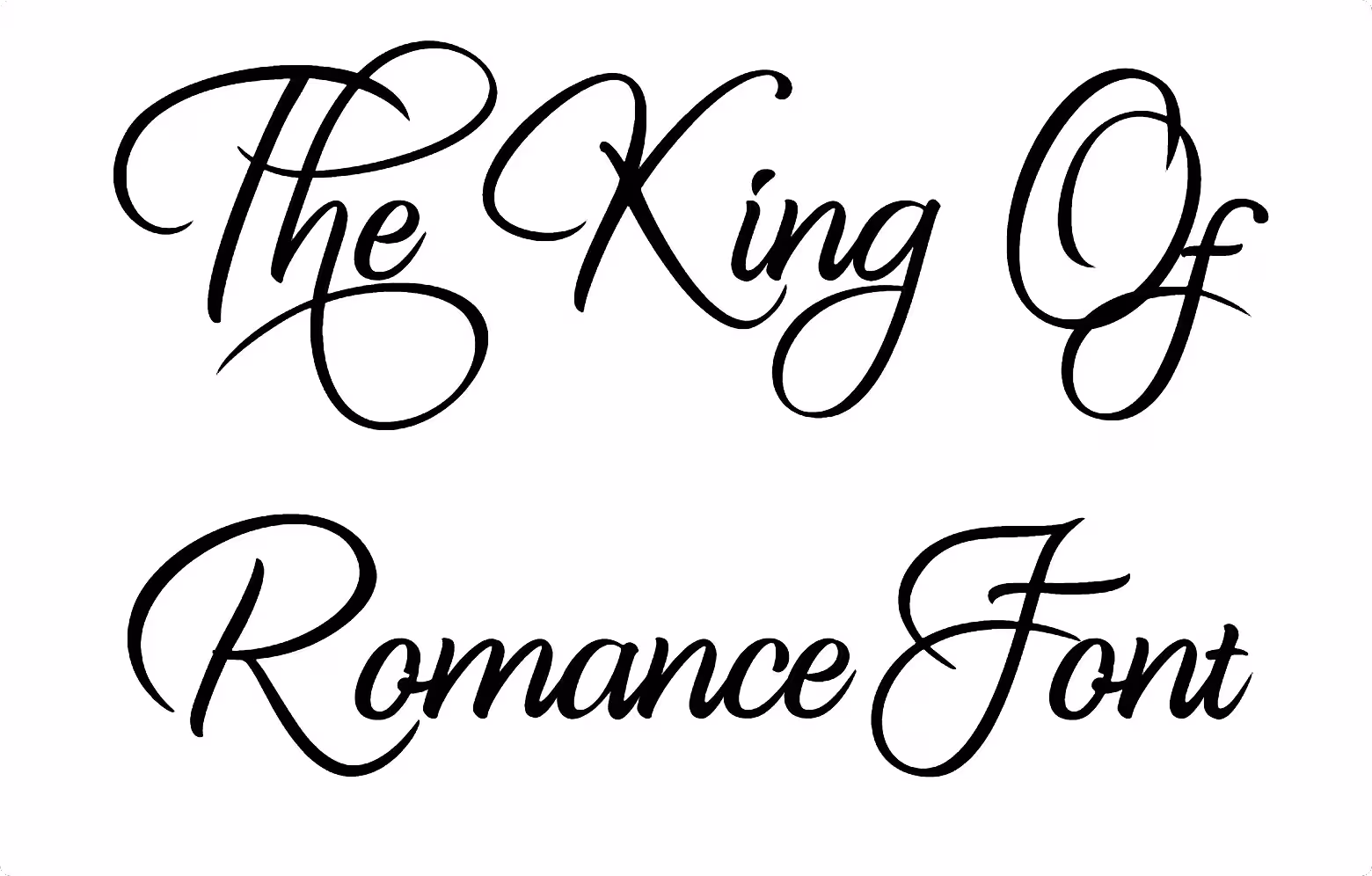 The King Of Romance Font