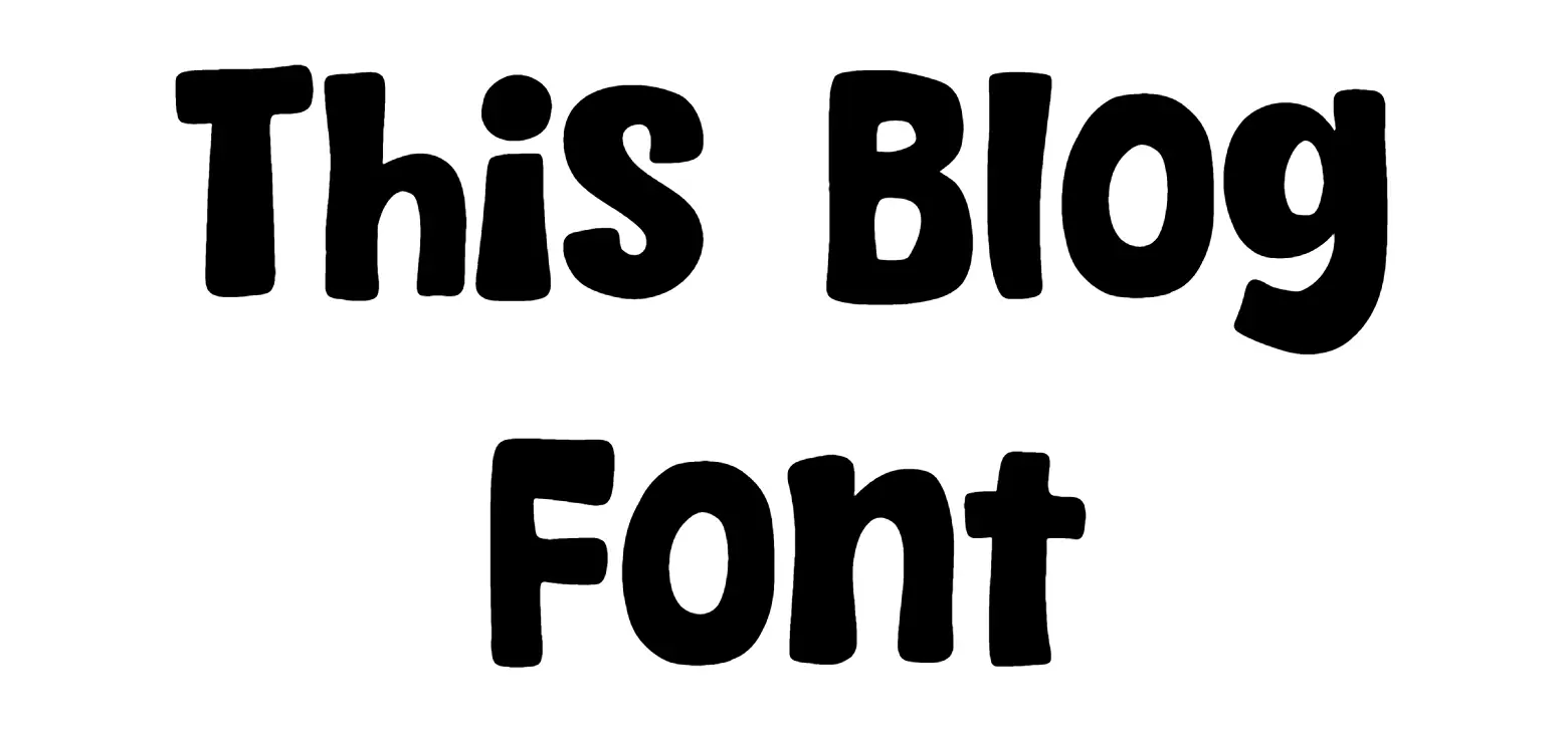 This Blog Font