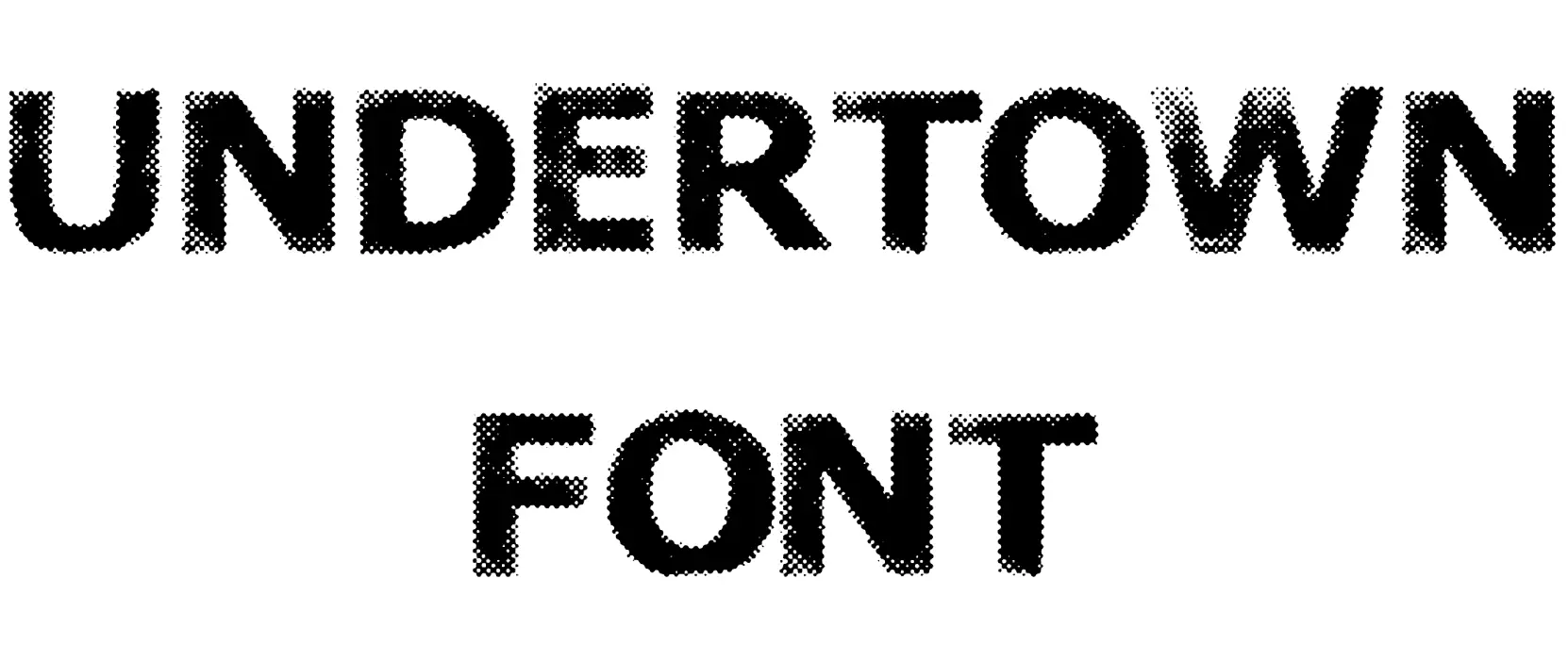 Undertown Font download