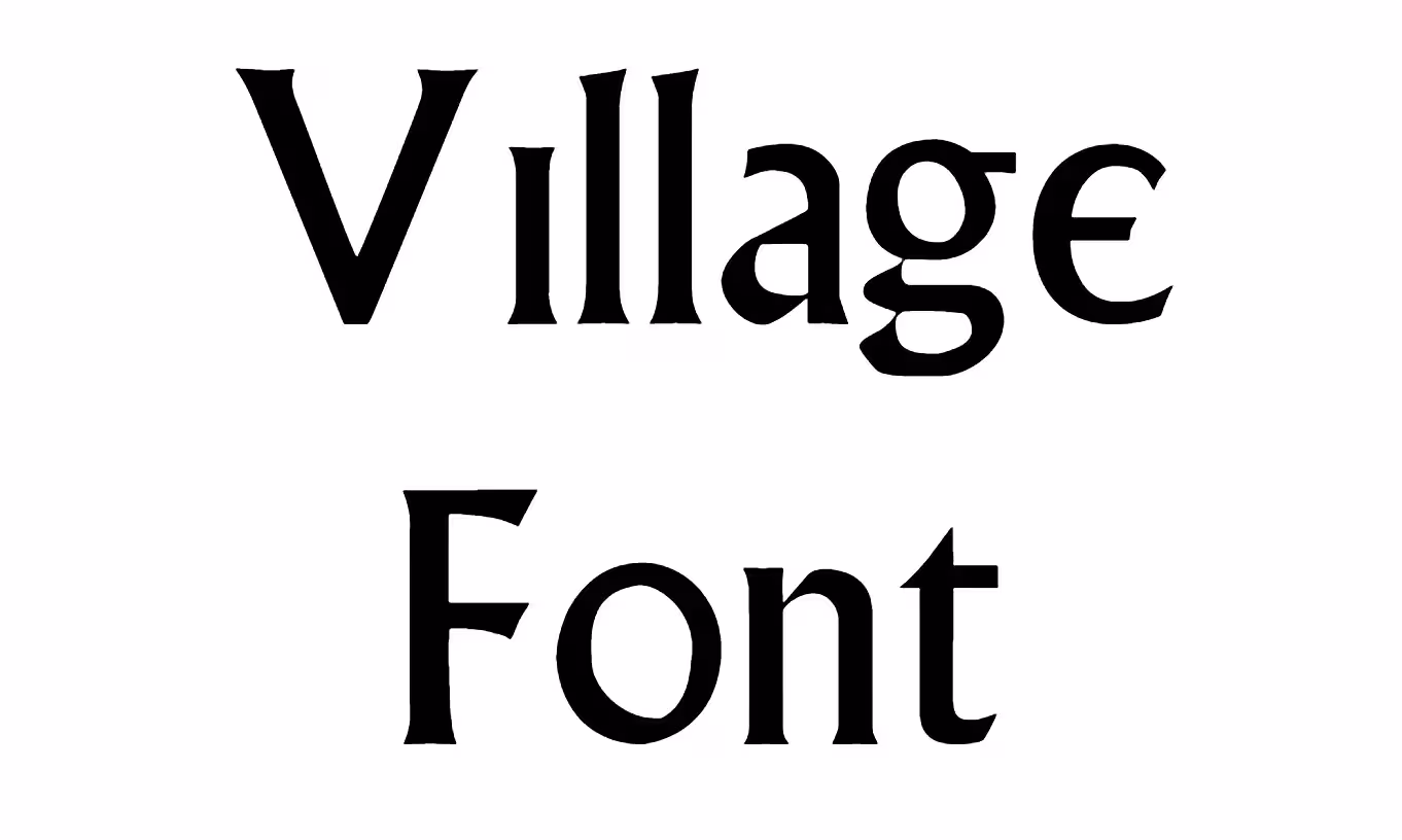 Village Font