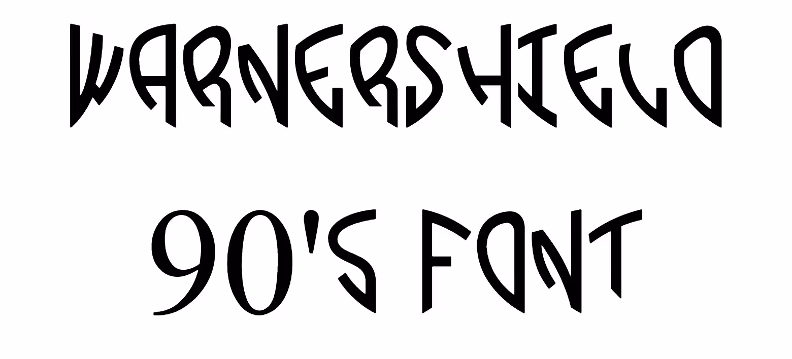 WarnerShield 90's Font