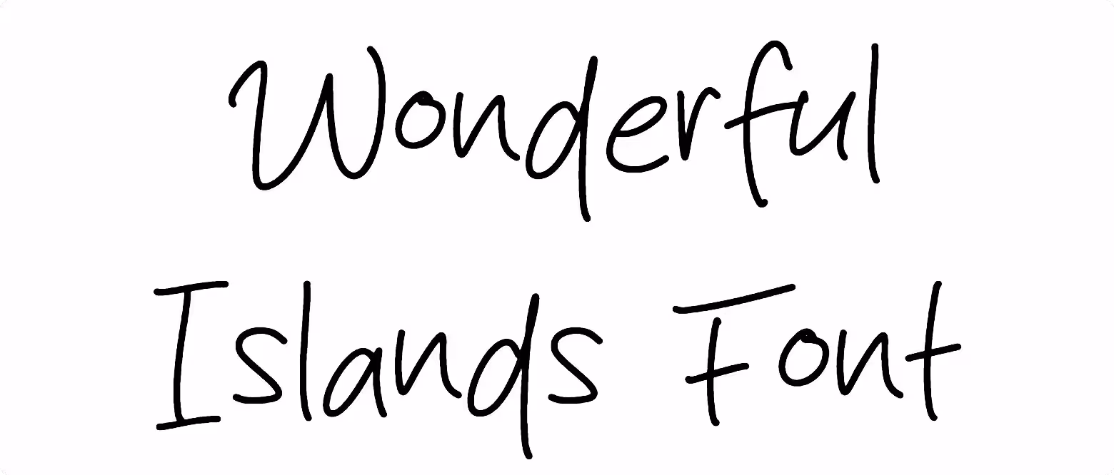 Wonderful Islands Font