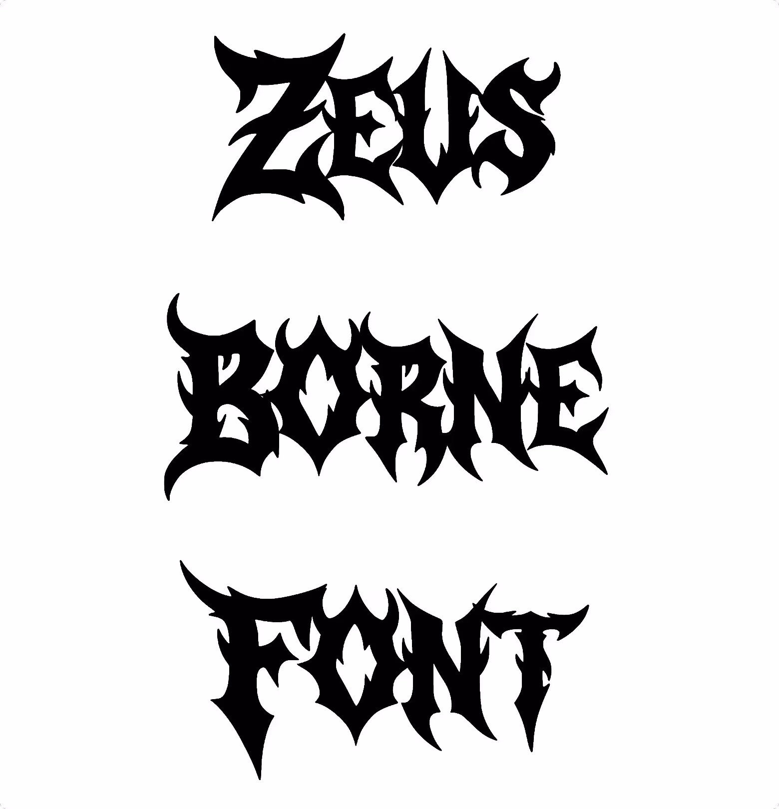 Zeus Borne Font