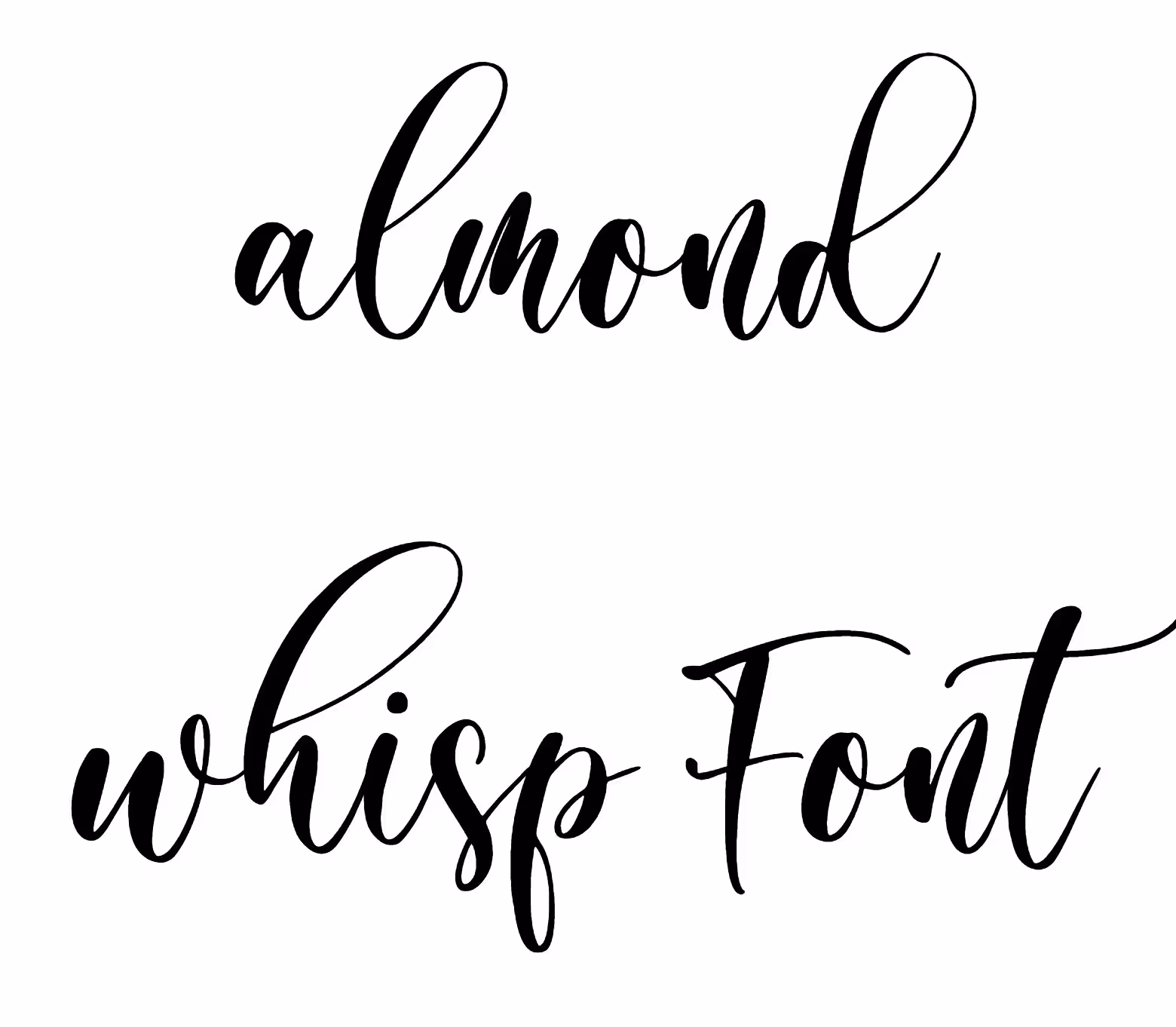 almond whisp Font