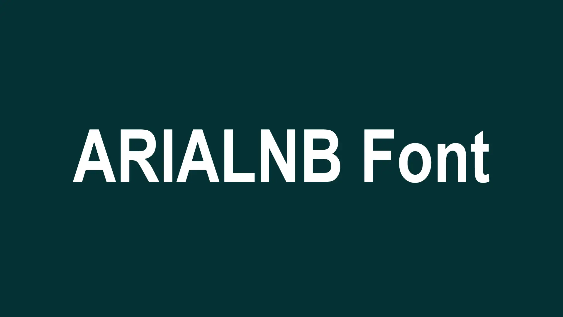 ARIALNB Font
