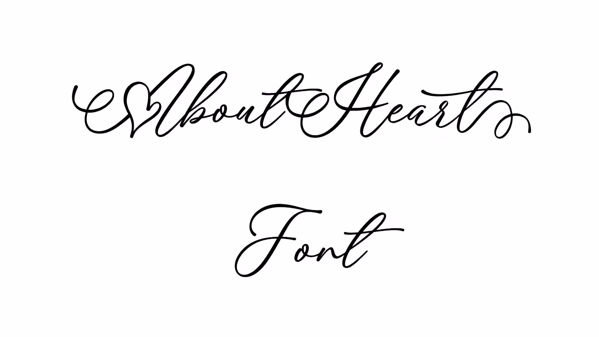 AboutHeart Font