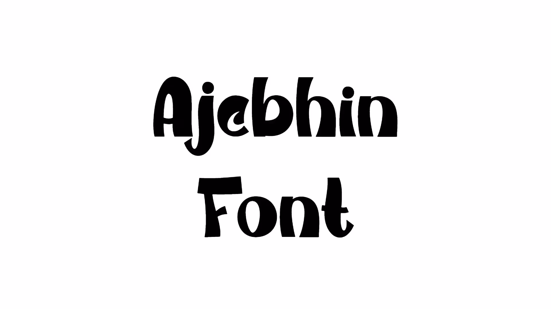 Ajebhin Font