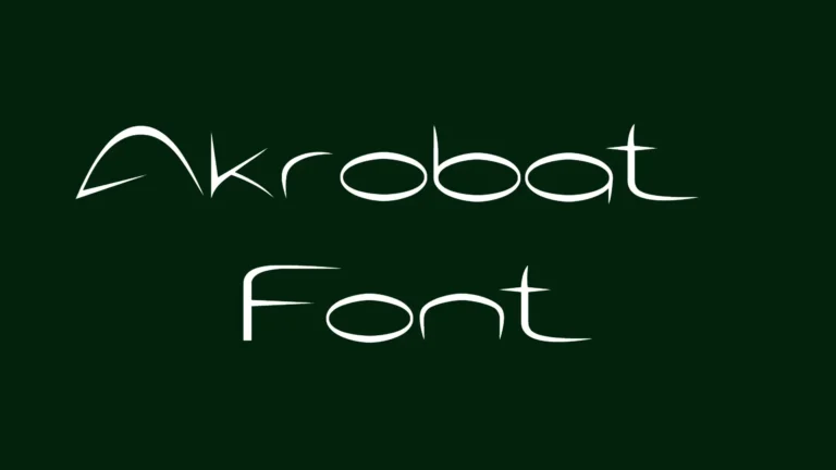 Akrobat Font