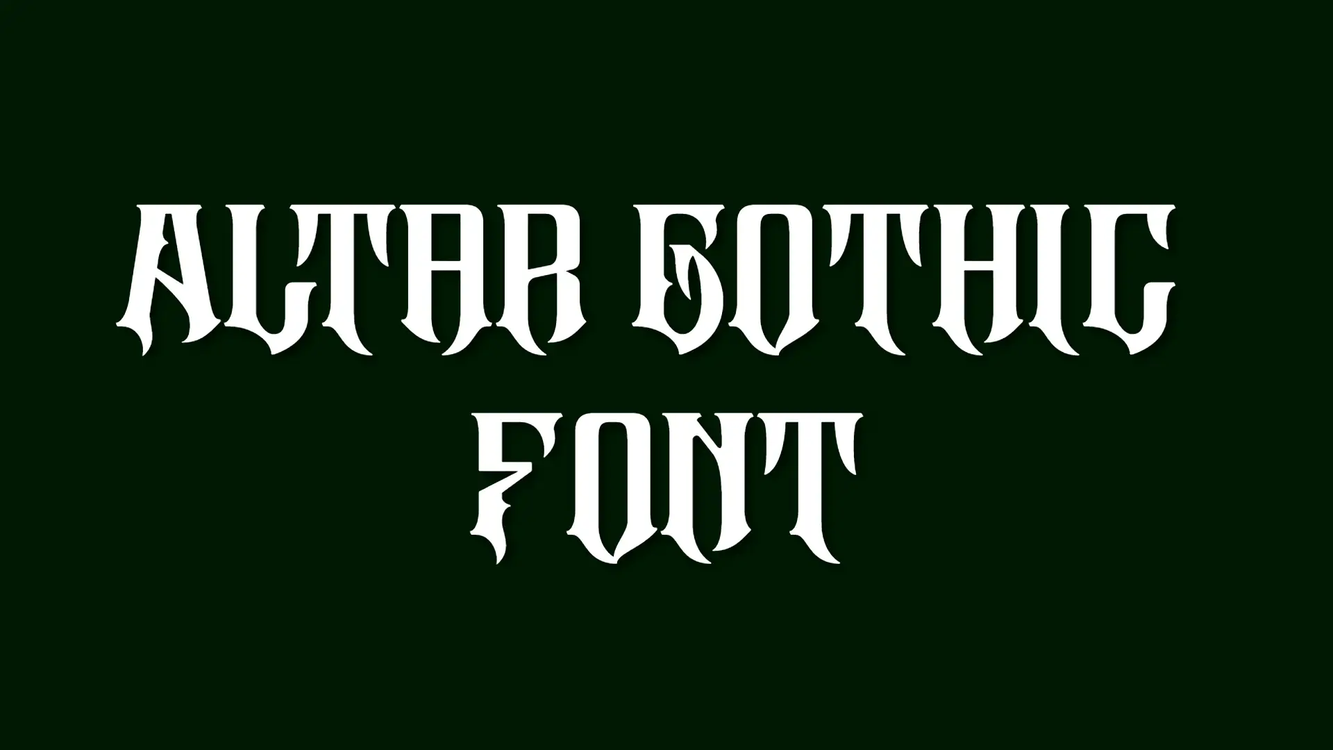 Altar Gothic Font