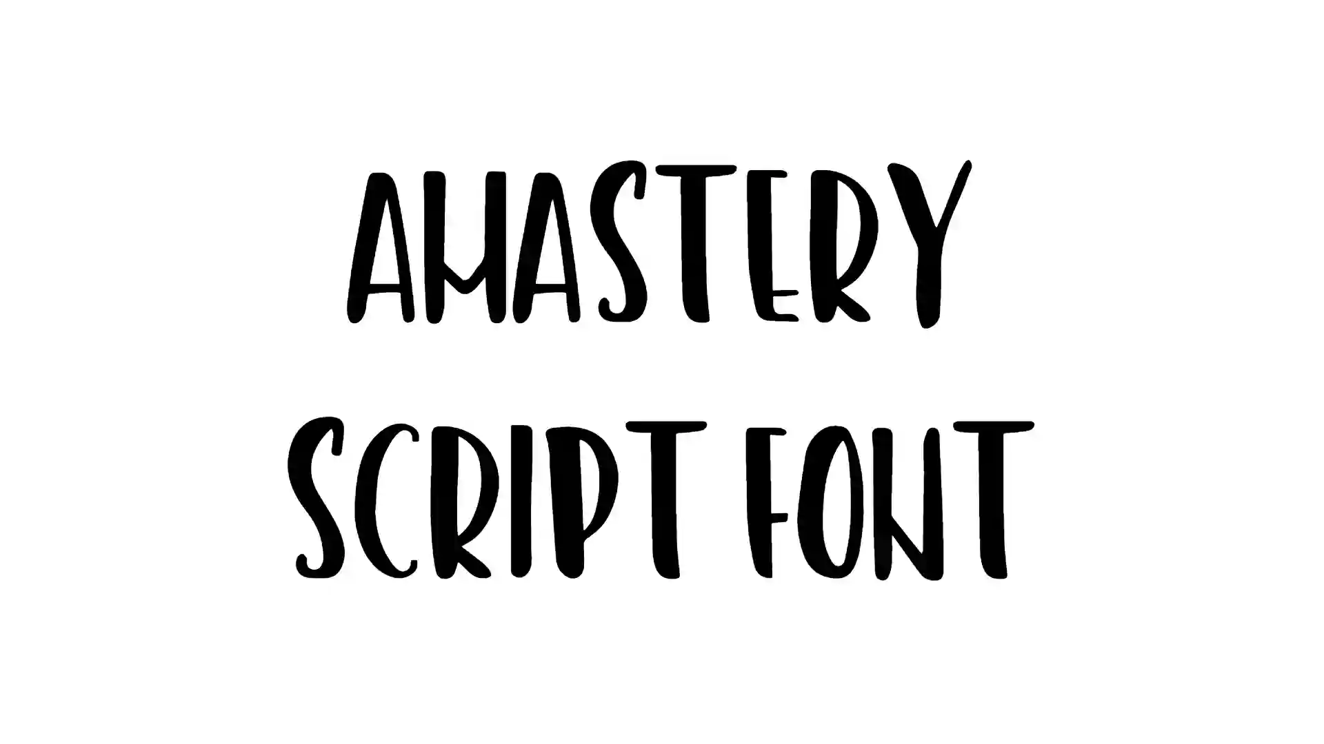 Amastery Script Font