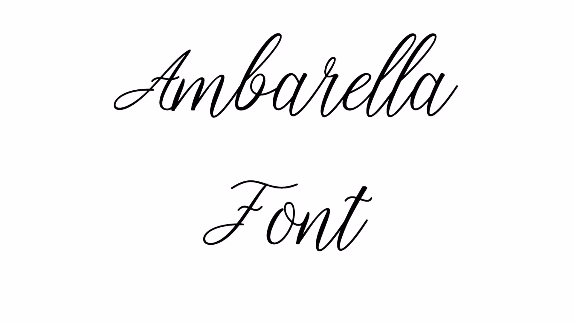 Ambarella Font
