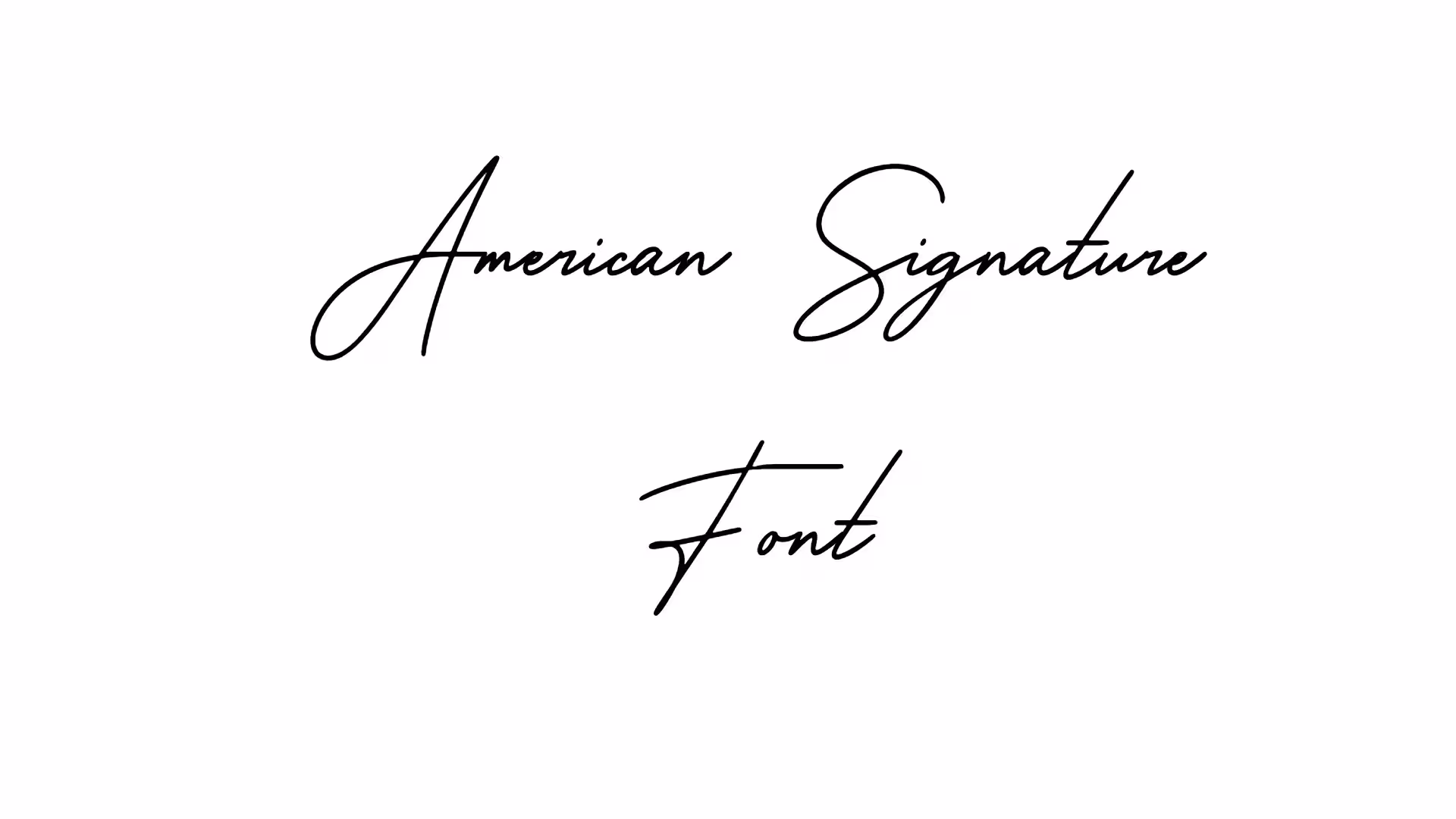 American Signature Font