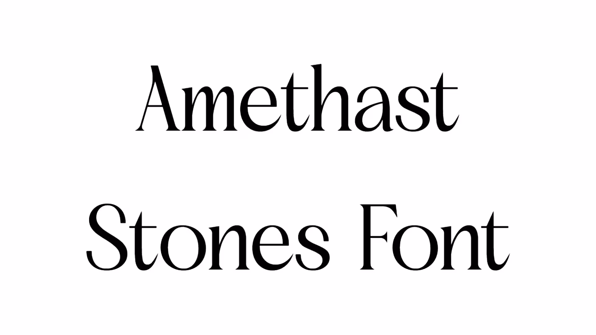 Amethast Stones Font