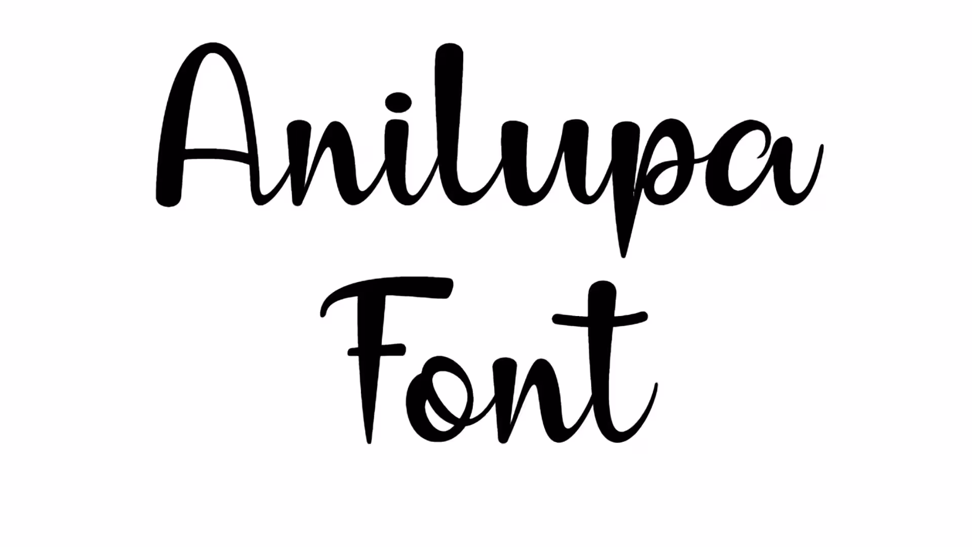 Anilupa Font