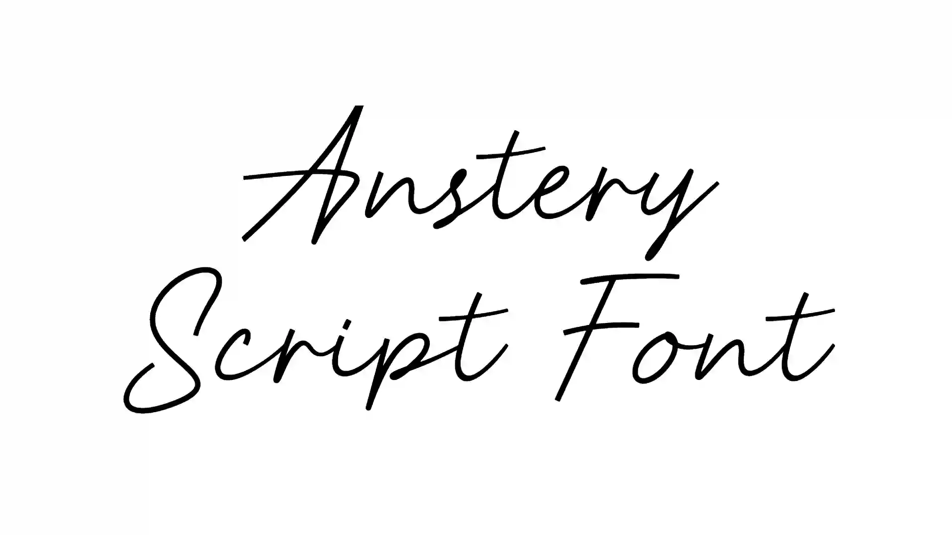 Anstery Script Font