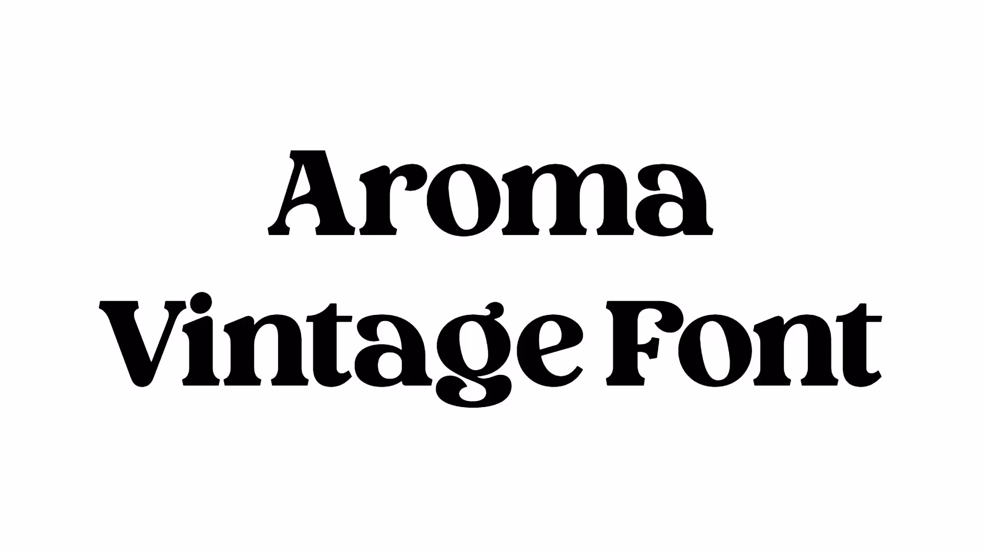 Aroma Vintage Font