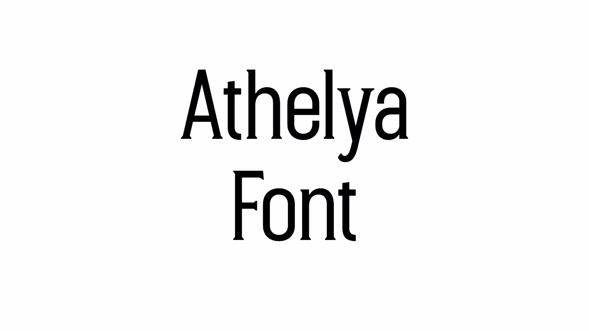 Athelya Font