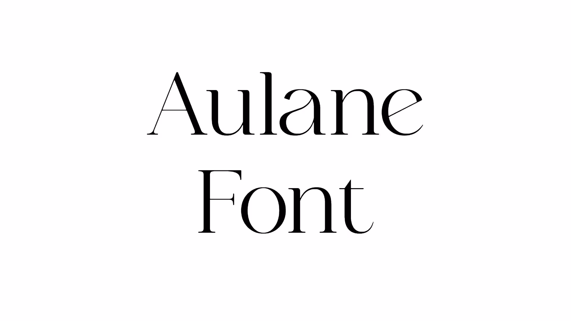 Aulane Font