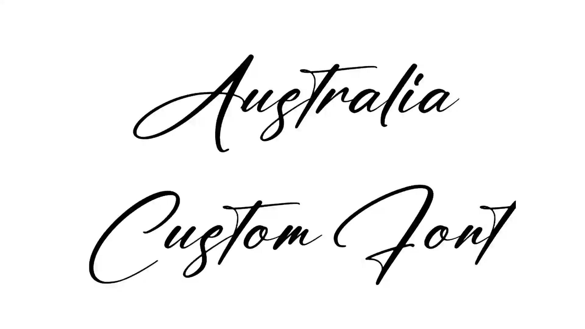 Australia Custom Font