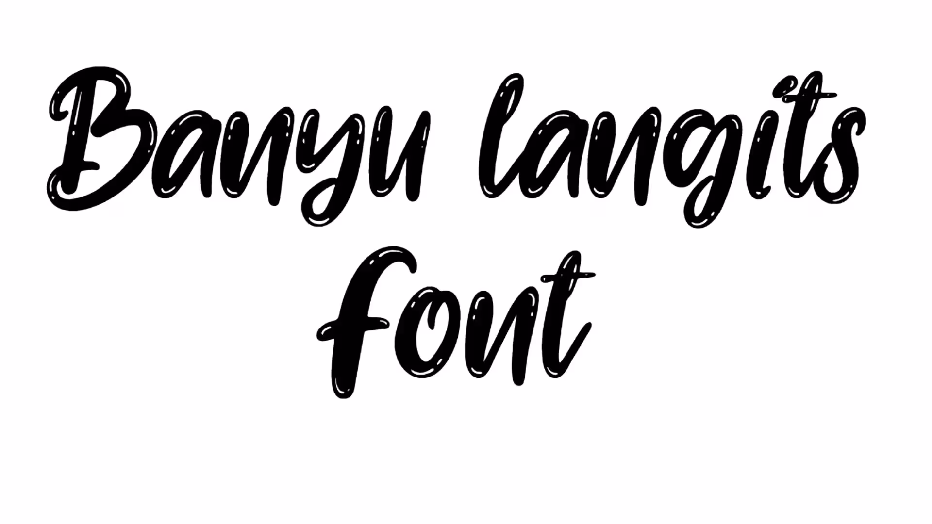 Banyu langits Font