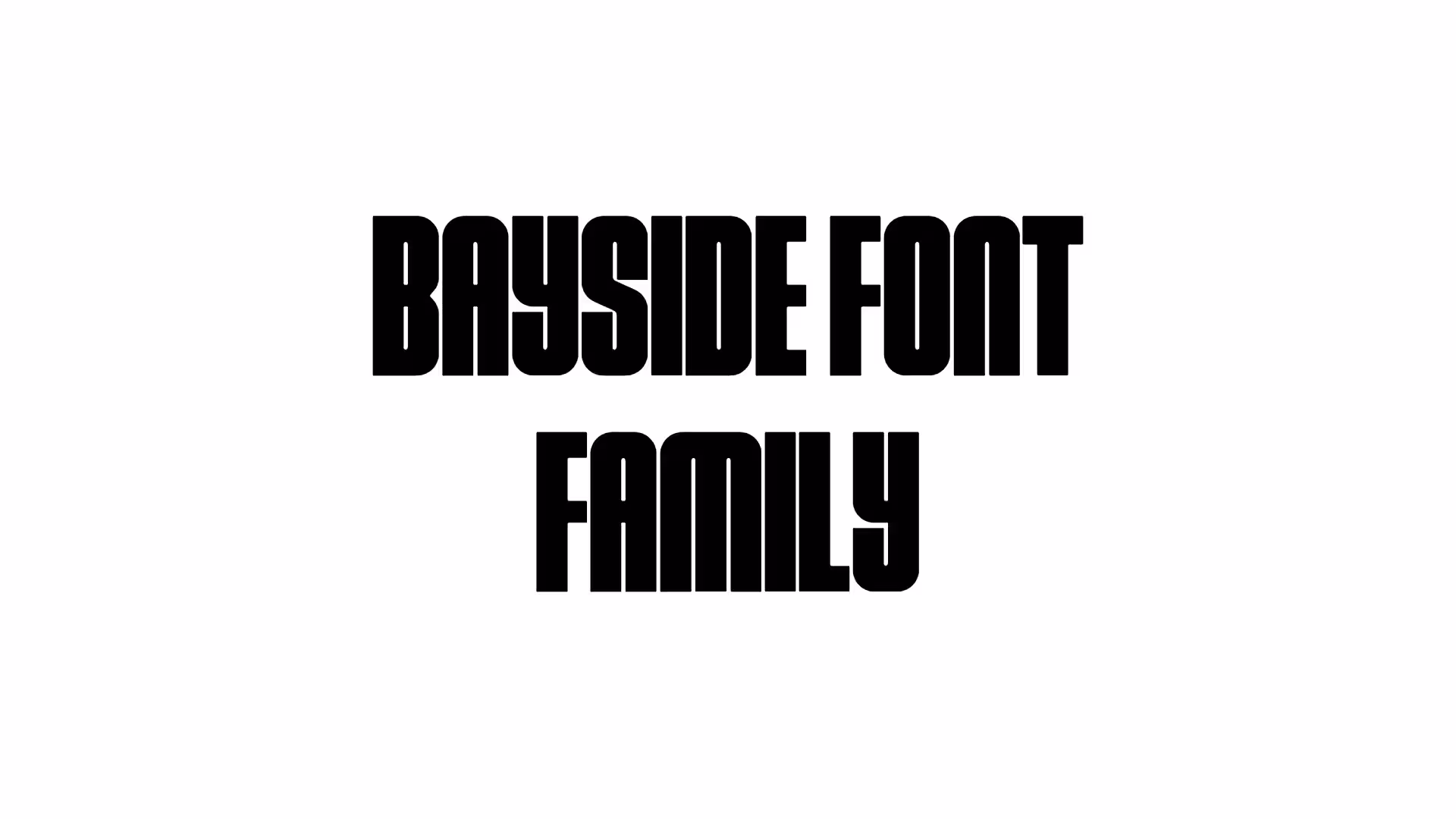 Bayside Font Family