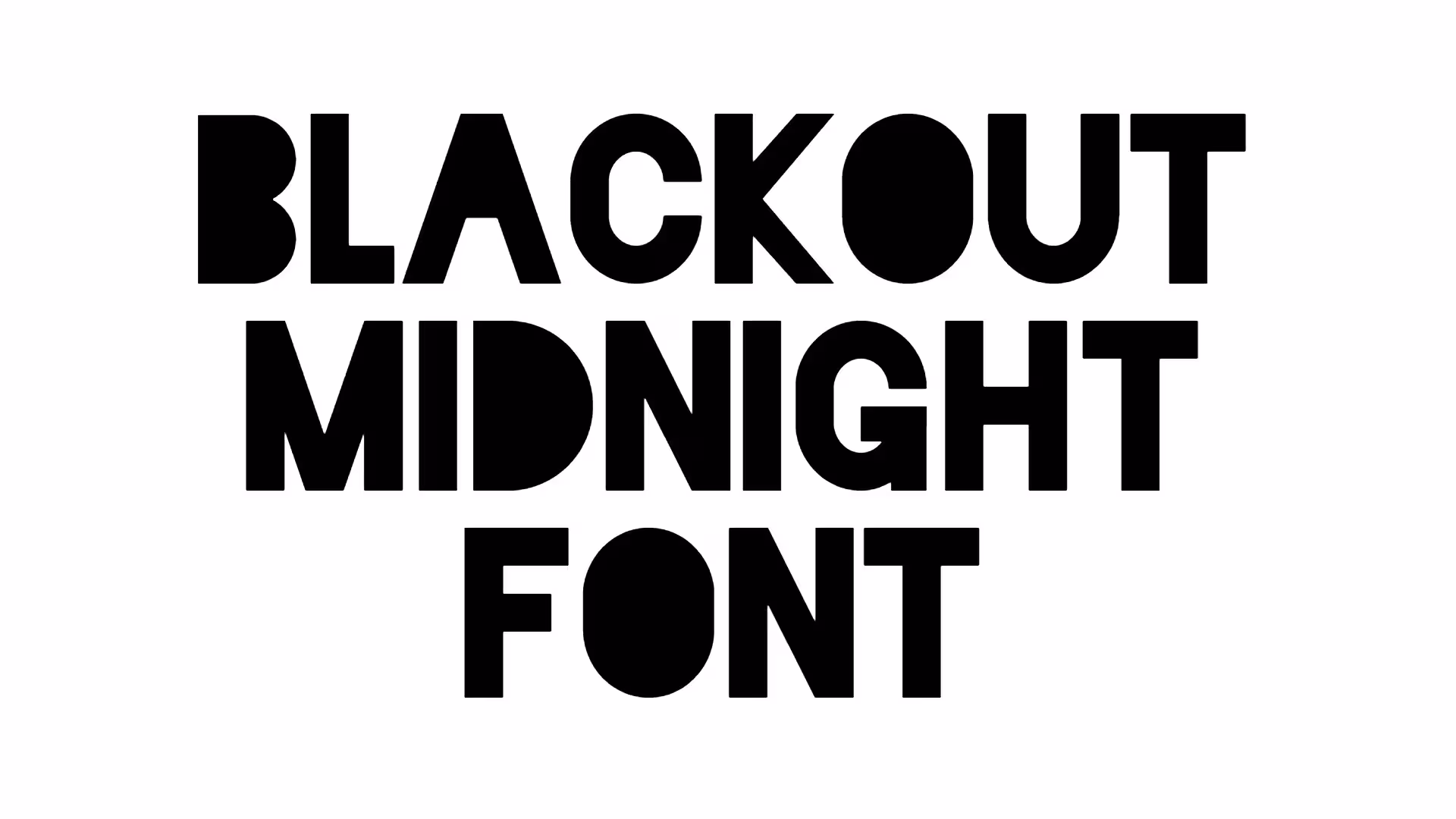 Blackout Midnight Font