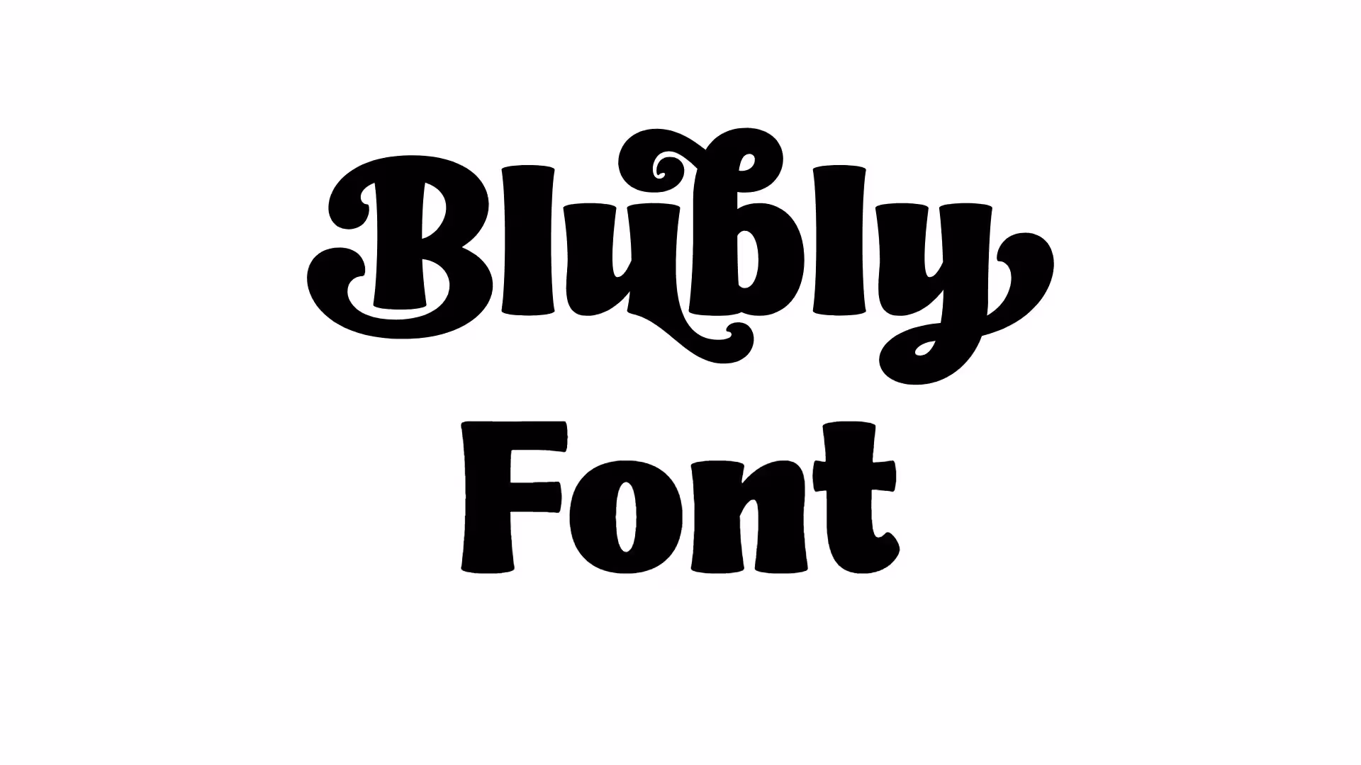 Blubly Font